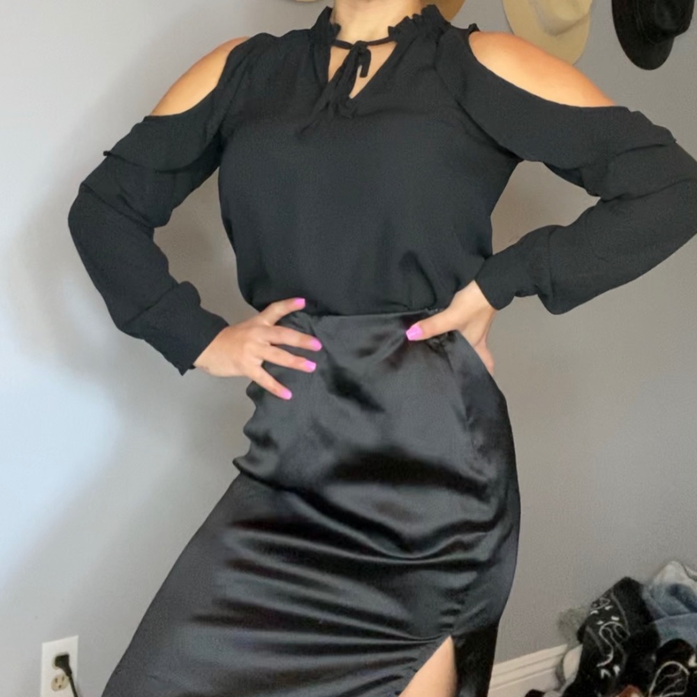 Black Blouse Size 4 (Medium) Catherine Malandrino Originally $65 selling for $45